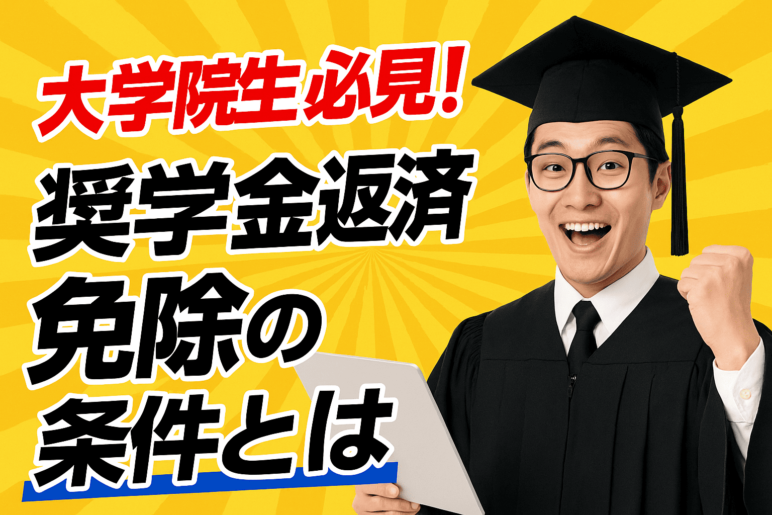 大学院生必見！奨学金返済免除の条件とは
